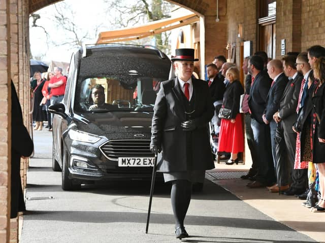 Stephen Daykin funeral at Peterborough Crematorium