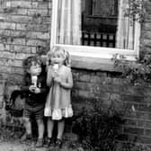 Donna and Steven pictured in Gladstone Street in 1981