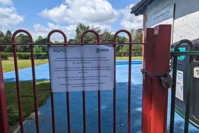 The pool will be closed for the foreseeable future