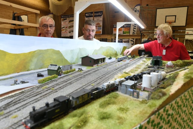 One of the displays at the Market Deeping Model Railway Club show.