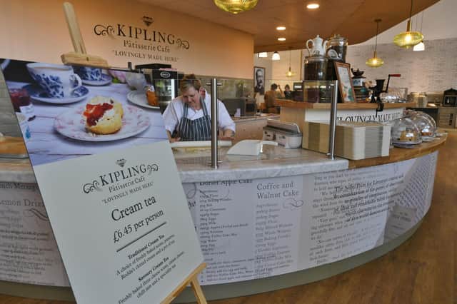The Kipling cafe at the Blue Diamond Home and Garden Centre in Peterborough.