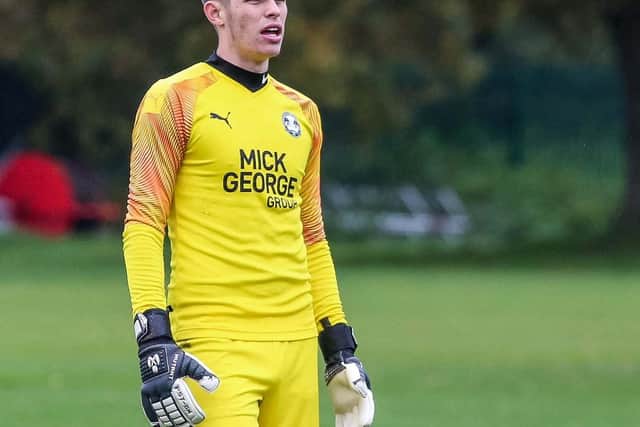 Goalkeeper Will Blackmore played well on his first start for Posh at Stevenage. Photo: Joe Dent/theposh.com