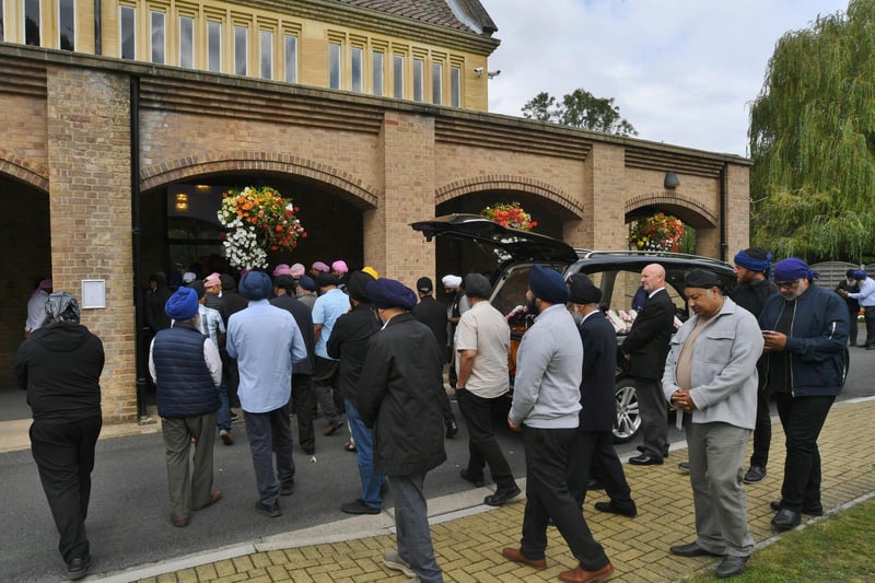 A service had been held at the Sikh Temple prior to the Crematorium service