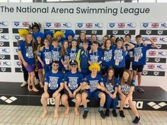 City of Peterborough swimmers in Cardiff.