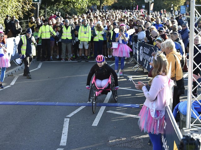 Hundreds took part in the fun run on Sunday morning