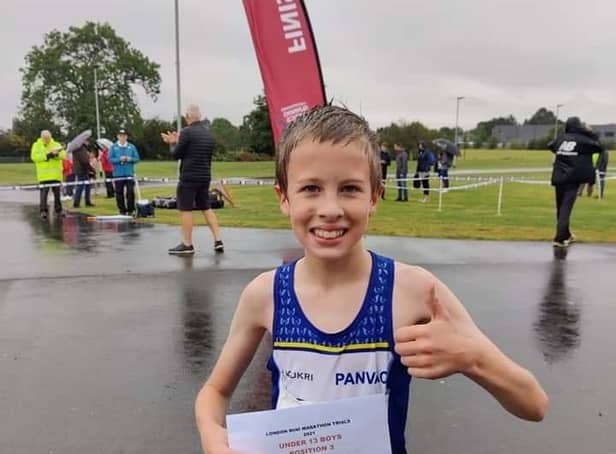 Louie Hemmings won both the under 13's 800m and 1,500m titles.