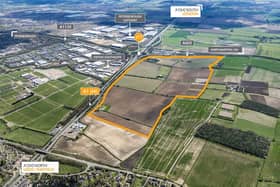 This image shows the proposed location of the A1 West manufacturing and distribution hub.