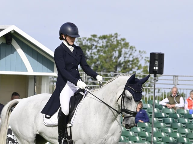 Holly Richardson (GBR) riding  Ballyneety Silver Service