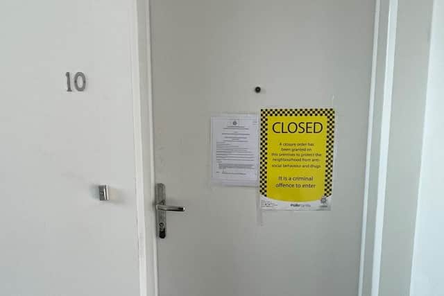 The home has been closed