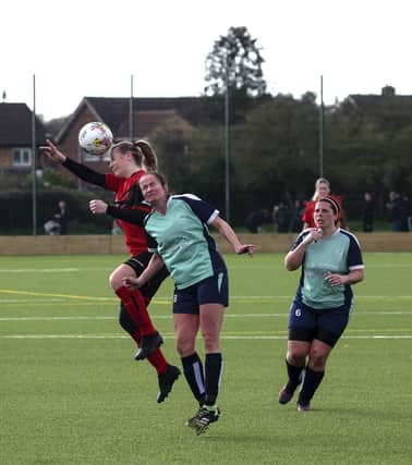Action from Netherton United Ladies v Manea. Photo Tim Symonds.