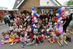 Jubilee celebrations at Little Acorns day nursery at Yaxley