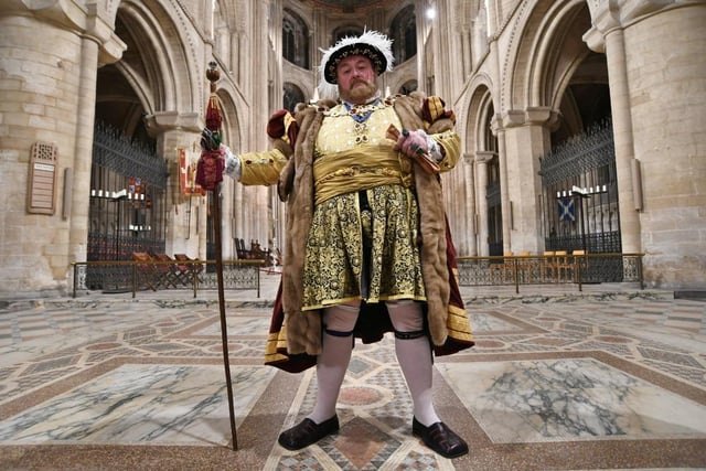 Henry VIII at Peterborough Cathedral as part of the Katharine of Aragon Festival on 29 January.