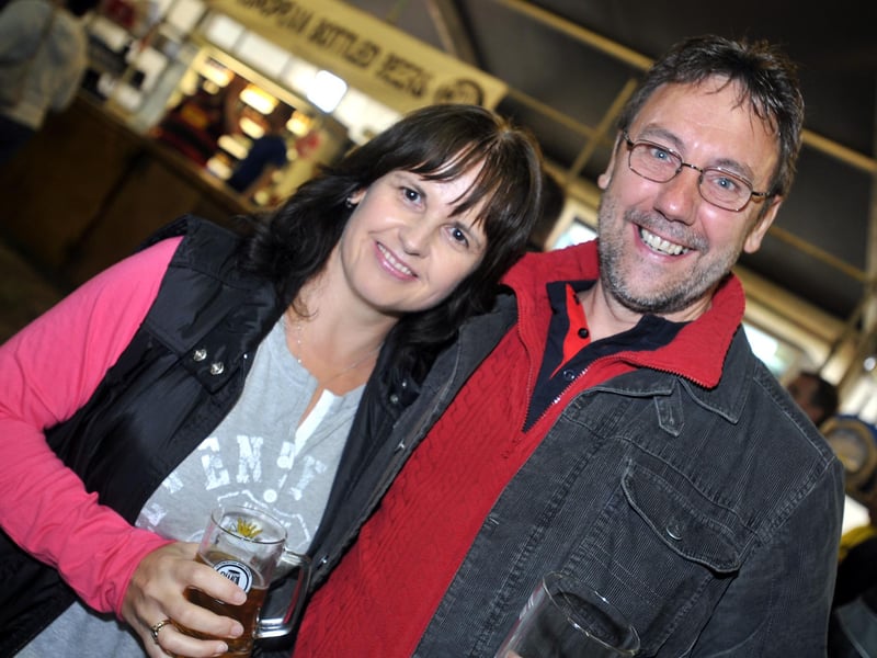 August 2010 at the Peterborough Beer Festival on the Embankment