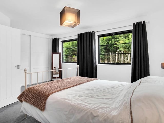 The view from one of the bedrooms