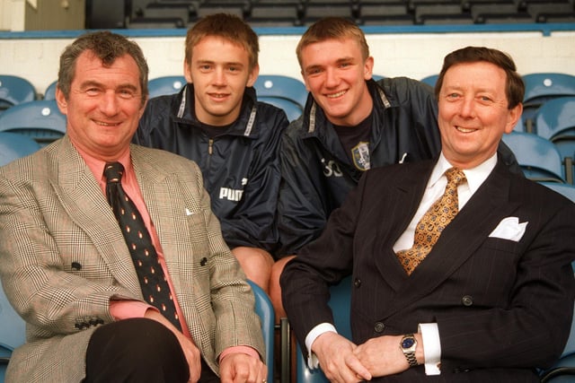 From Posh to Sheffield Wednesday, £500k, March 1997. Billington (pictured back row right, with McKeever to his left, and Wednesday boss David Pleat front left and chairman Dave Richards front right) was going to be the next big thing at Posh, but financial issues prompted his sale to Wednesday alongside McKeever for £1 million between them. Billington made his Posh debut aged 16 in a League Cup tie at Southampton, but made just 7 appearances before he left London Road. Sadly knee injuries wrecked a promising career and he didn't make a single appearance for the Premier League club. Billington came back to Posh, but broke down again in his first reserve team appearance and retired.