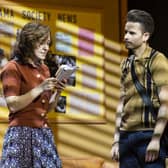 Molly-Grace Cutler (Carole King) and Tom Milner (Gerry Goffin) in Beautiful - The Carole King Musical
