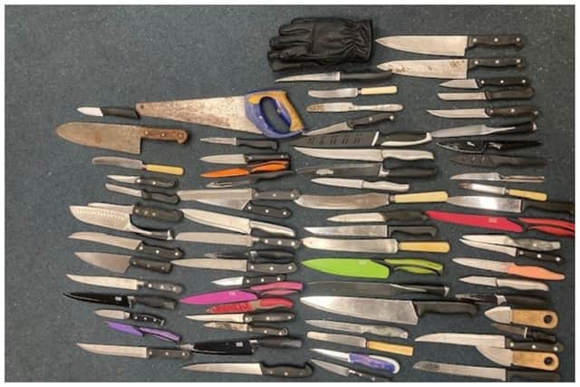 Some of the weapons handed in during the last amnesty in Cambridgeshire