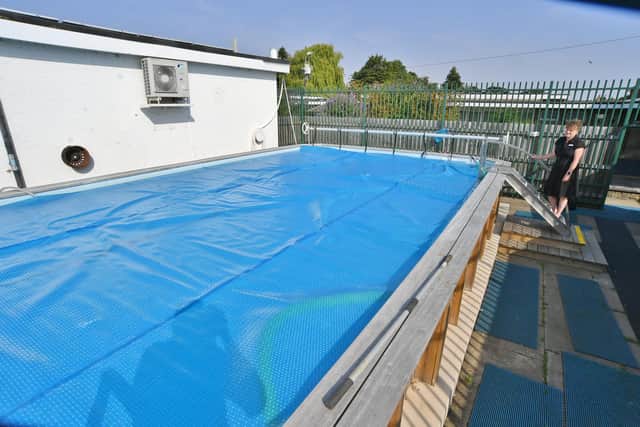 The swimming pool will be out of action until the end of term