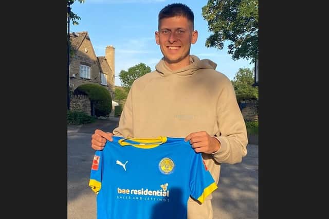 New Peterborough Sports signing Connor Johnson.