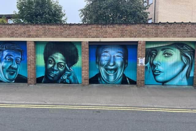Famous faces in Nathan Murdoch's latest work in St Mark's Street