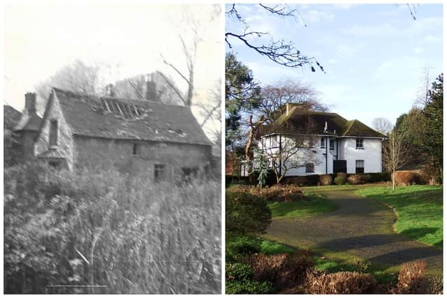 The Deri (left) and what is now Burghley Academy