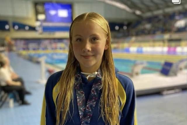 Lily Davis with her National silver medal