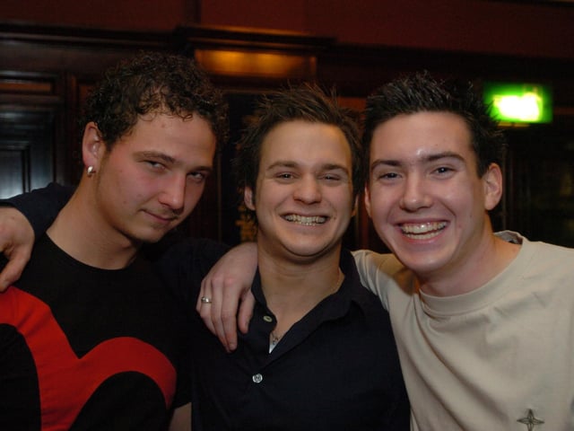 Seeing in the new year at The College Arms in Peterborough in 2004