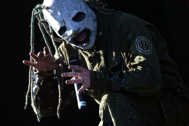Slipknot lead singer at the 2001 Gig on the Green.