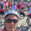 Steve Bedford raised £2,000 for Help for Heroes by cycling 350 miles