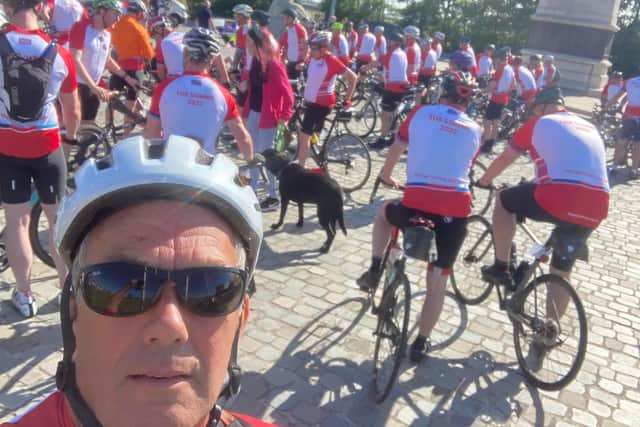 Steve Bedford raised £2,000 for Help for Heroes by cycling 350 miles