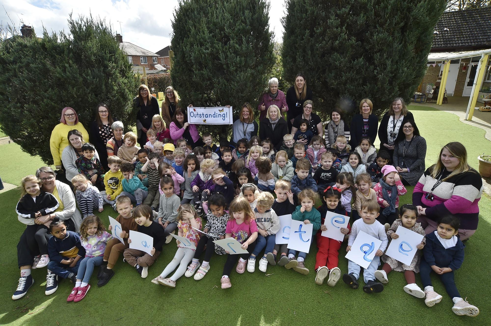 Peterborough nursery school celebrates 'Outstanding' Ofsted inspection