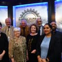 Mayor's charities curry evening at Gurkha Durbaar restaurant. Gillian Beasley, Mayor of Peterborough Nick Sandford, Mayoress Bella Saltmarsh, David Lowndes, Sue Magill, Ansar Ali, Namrata Devkota and Cllr Asif Shaheed.