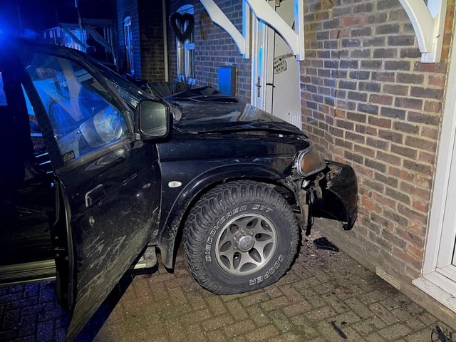 The aftermath of the incident in Leverington Common.