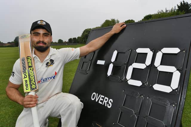 Cambs and Peterborough Town CC player Mohammed Danyaal. Photo: David Lowndes.