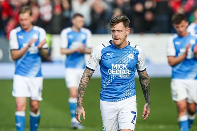 Posh forward Sammie Szmodics after relegation from the Championship was confirmed. Photo: Joe Dent/theposh.com.