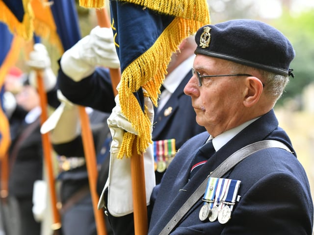 Royal British Legion standard bearers