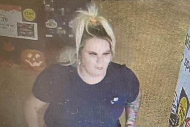 Police would like to speak to this woman.