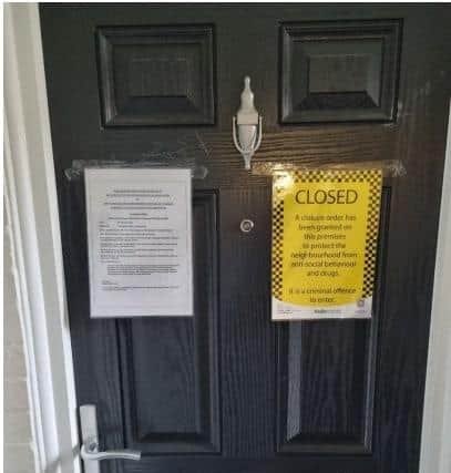 The closure order at the flat