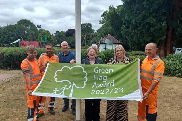 A number of parks in Peterborough received Green Flag status last month