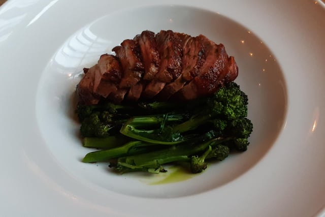 Brad Barnes dines at the new Mildred's Bistro in Stamford. The lamb rump dish