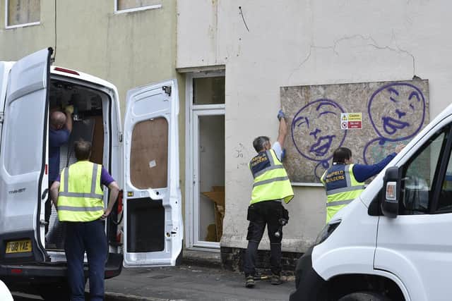 The evictions taking place at Cromwell Road
