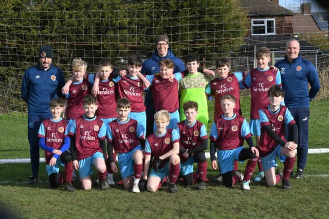 The Deeping Rangers Under 13 squad before a recent game. Photo: David Lowndes.