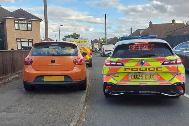 The car seized by Cambridgeshire Constabulary.