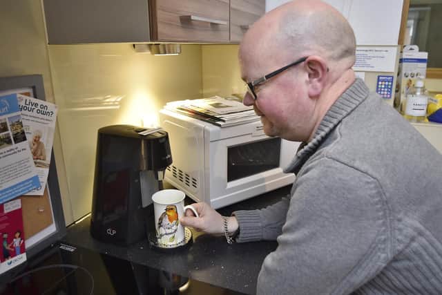 A 'one cup kettle' which doesn't needed to be lifted in PCC's smart flat