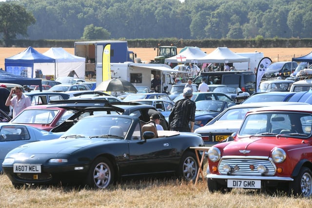 There were plenty of cars on show.