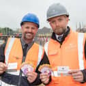 B&DWC Chris Mott, Contracts Manager, and Andrew Herbert, Site Manager, with the UV Gauge.