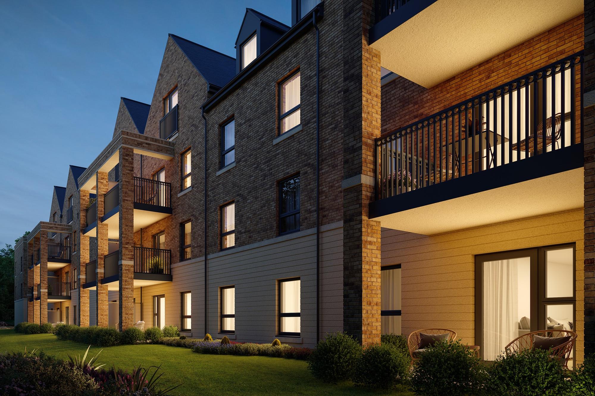 A computer-generated image of how the exterior is expected to look