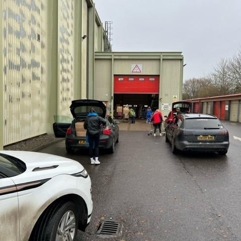 Work is underway at the Yours Clothing warehouse in Peterborough to prepare the Christmas hampers.