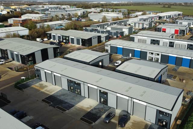 A section of the completed Eagle Business Park, in Yaxley, which has created hundreds of jobs.