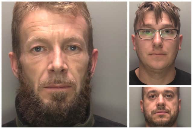 Nelson Loveridge, Danny Rainford and Stacy Smith. Photos: Lincolnshire Police